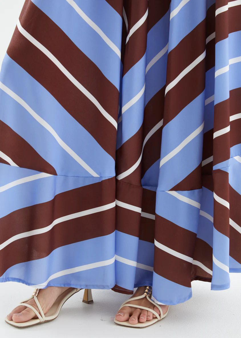 Elide Maxi Dress - Blueberry Choc - Image 10