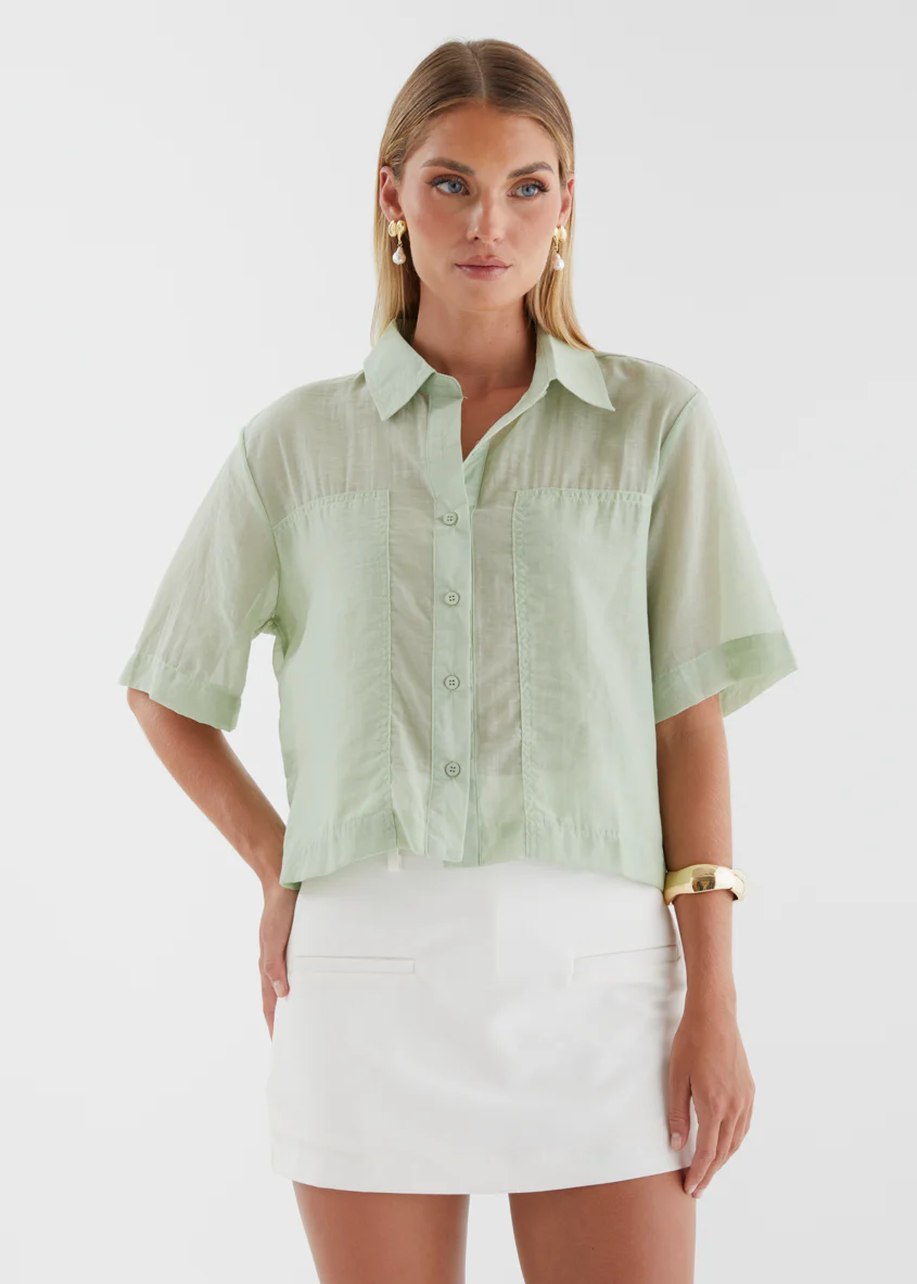Elisha Shirt - Matcha - Image 9