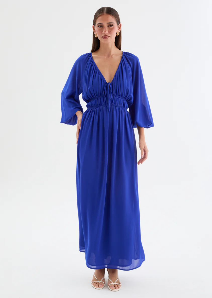 Ellaria Maxi Dress - Cobalt - Image 6