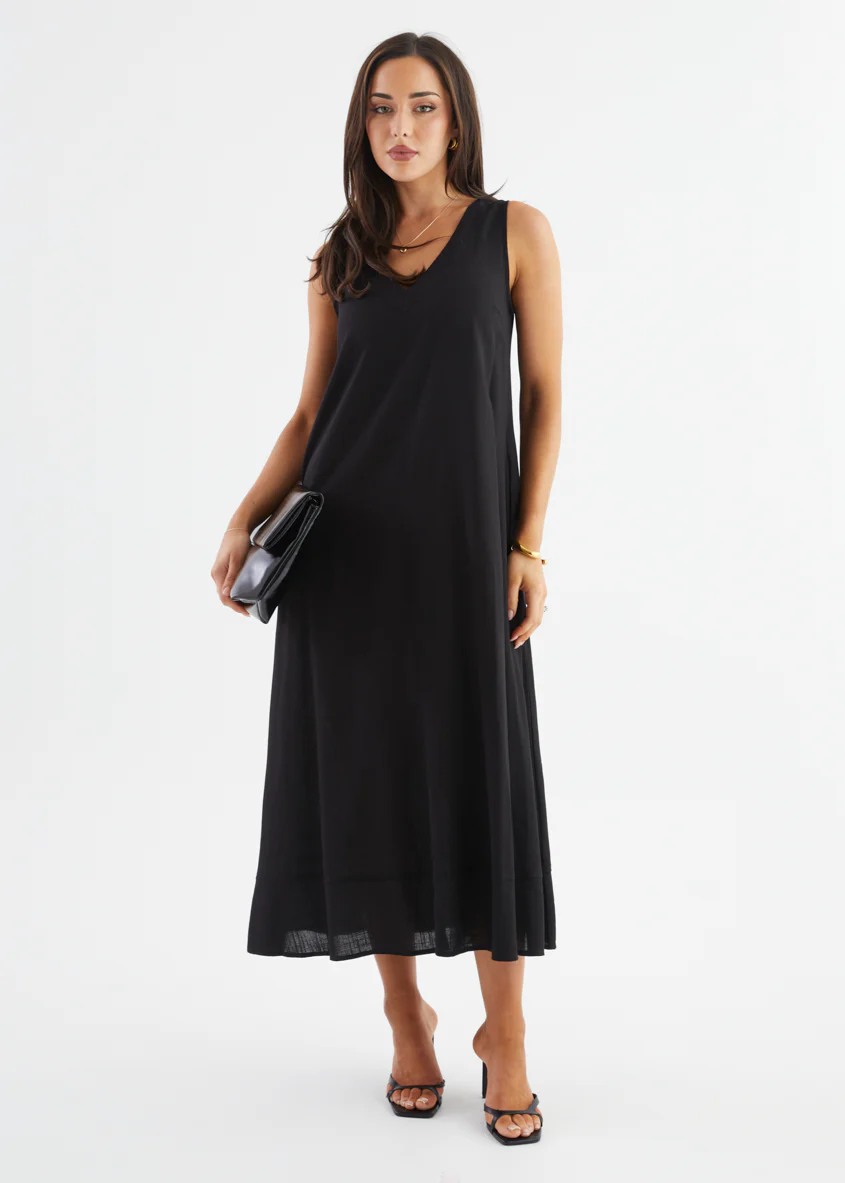 Ellie Maxi Dress - Black - Image 4