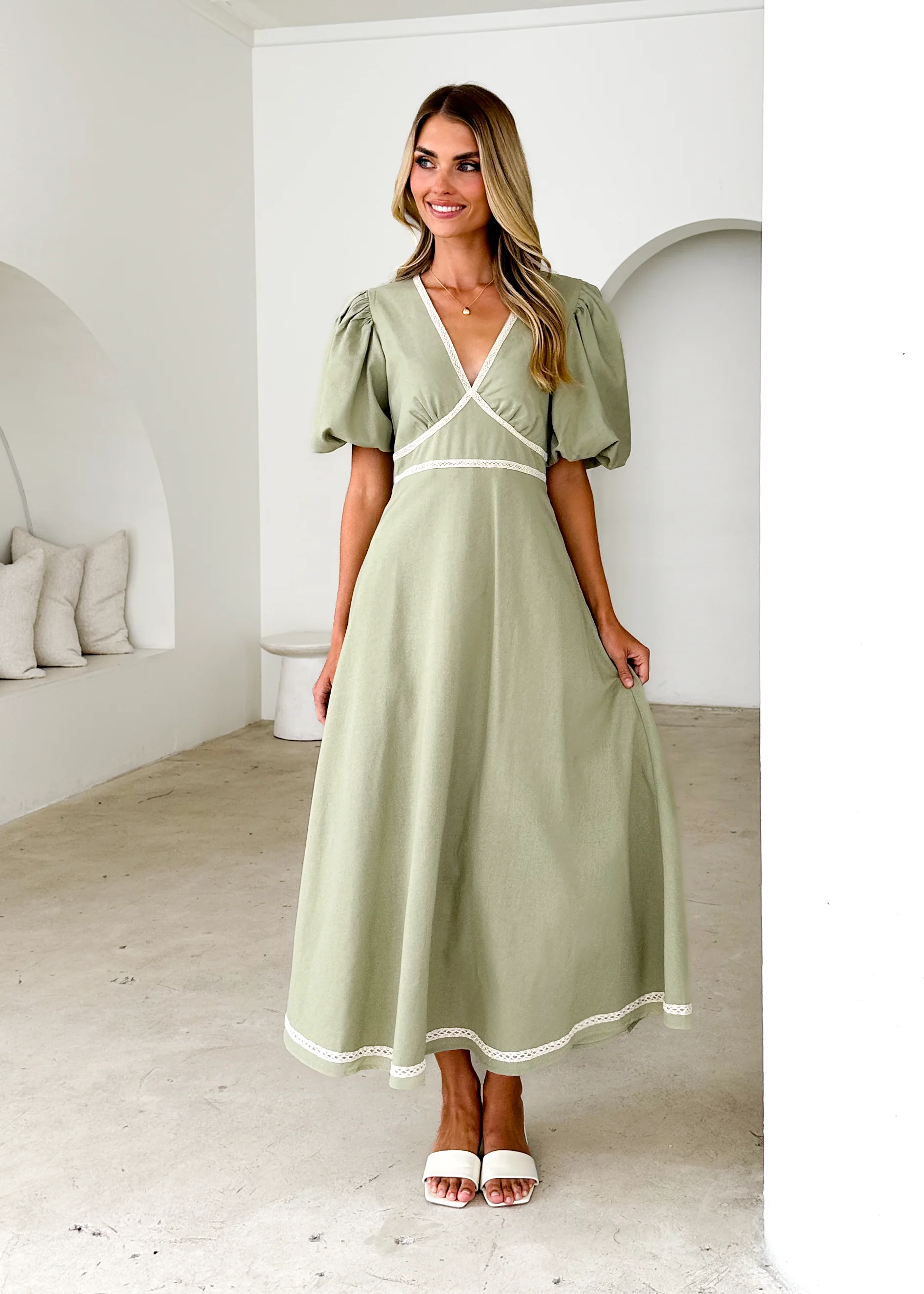 Ellodie Maxi Dress - Sage - Image 3