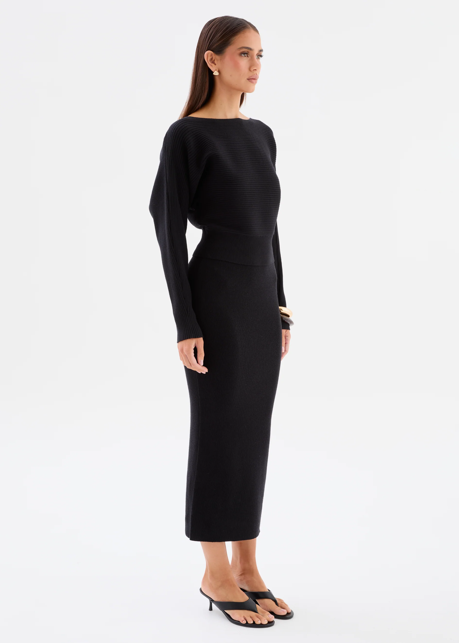 Emalyn Knit Set - Black - Image 4