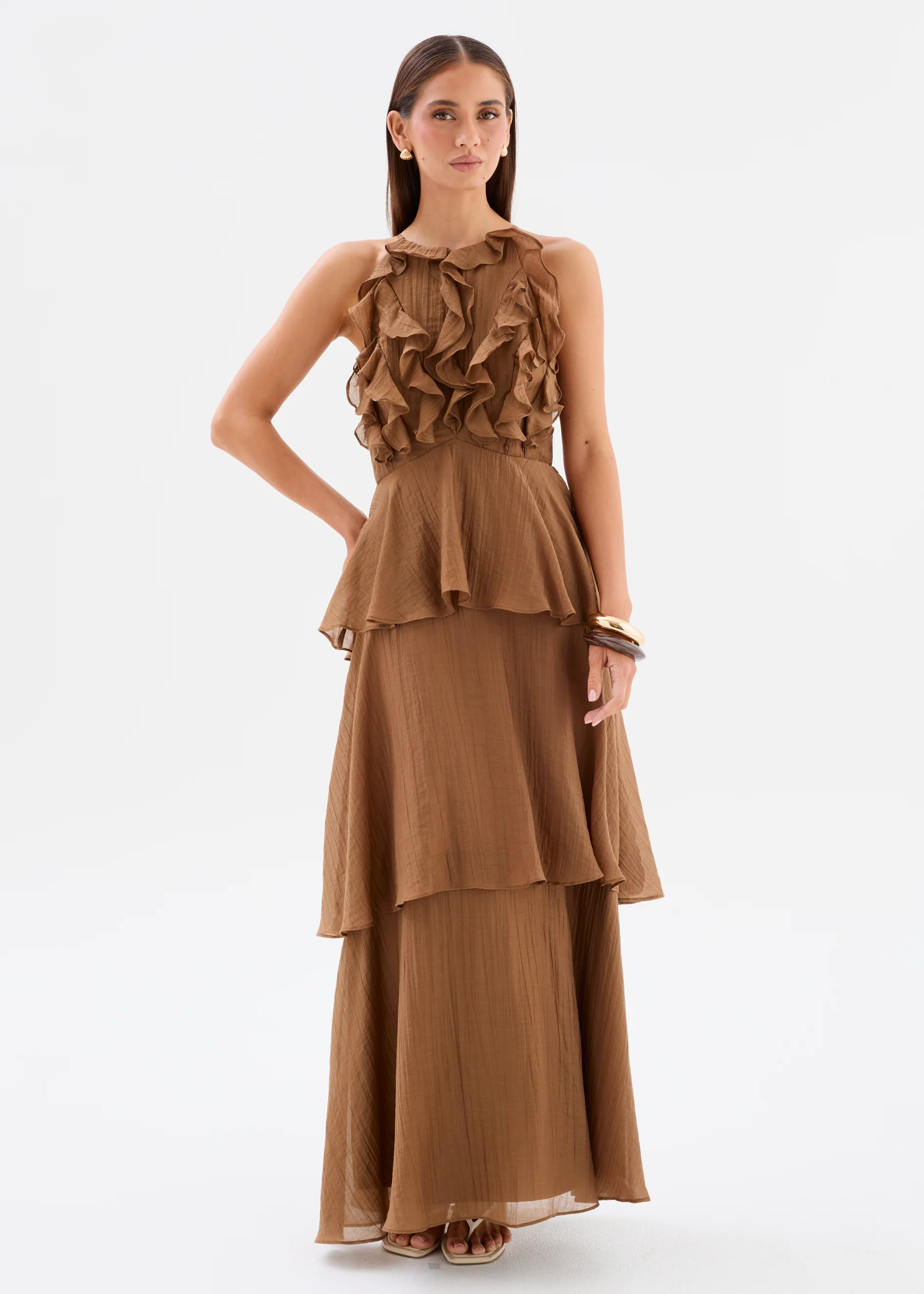 Embrace Maxi Dress - Coffee - Image 2