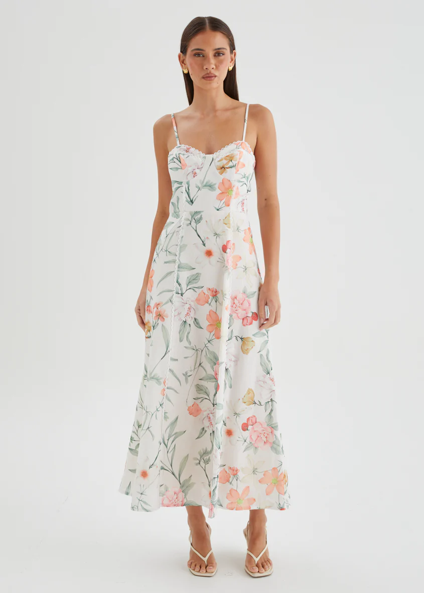 Embreigh Maxi Dress - Apricot Botanica - Image 5