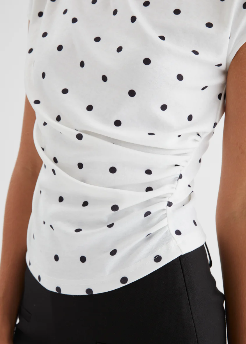 Emmaley Top - White Polka - Image 9