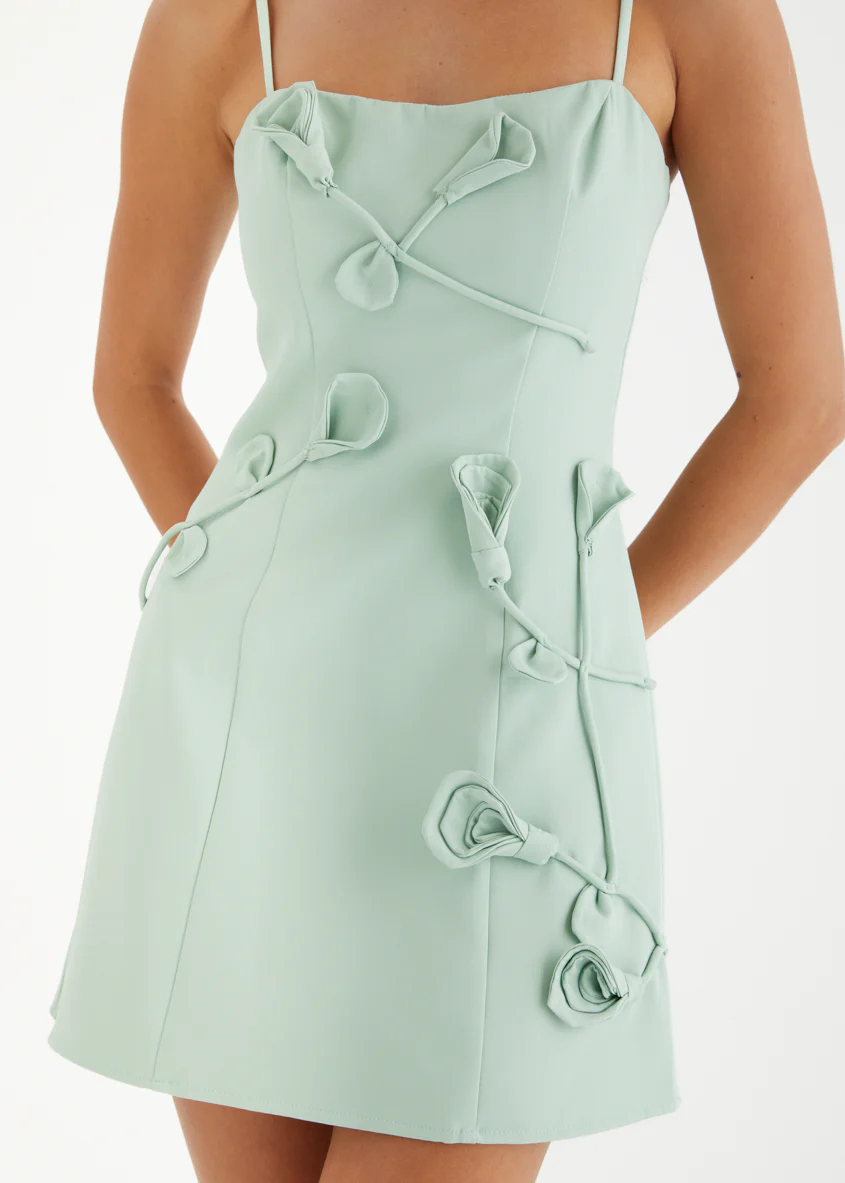 Emmanuella Dress - Mint - Image 7