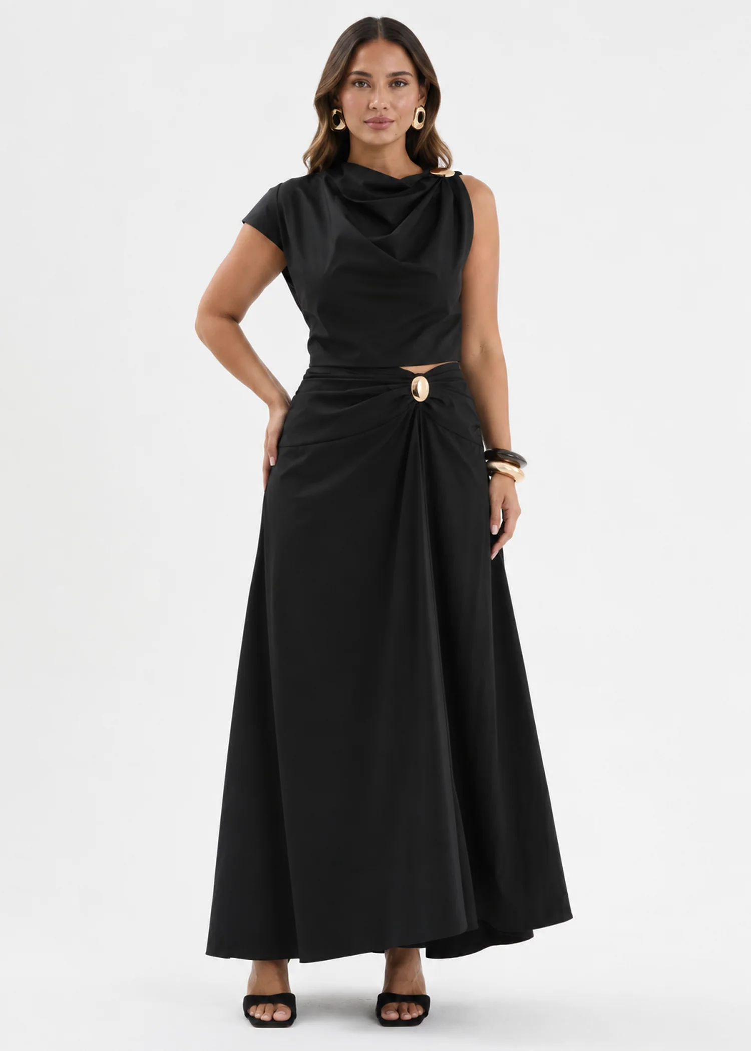 Emory Maxi Skirt - Black - Image 4