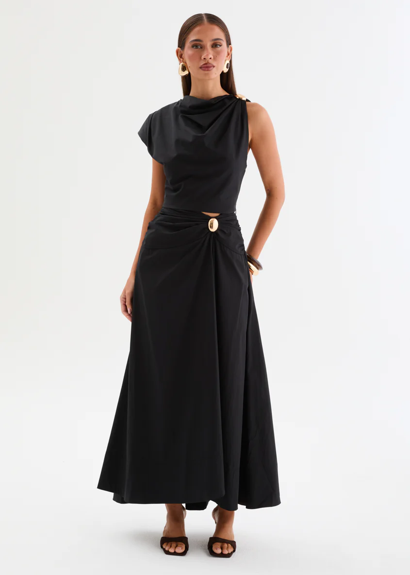 Emory Maxi Skirt - Black - Image 5