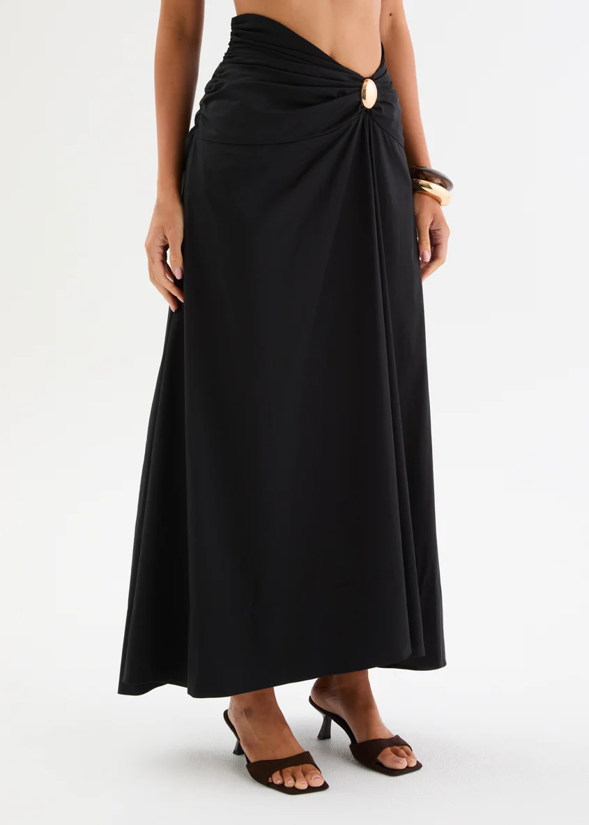 Emory Maxi Skirt - Black - Image 6