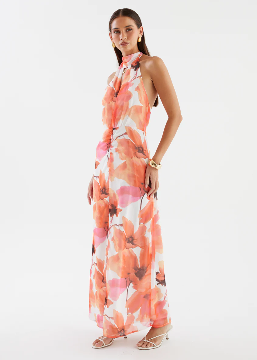 Eternity Maxi Dress - Orange Floral - Image 6
