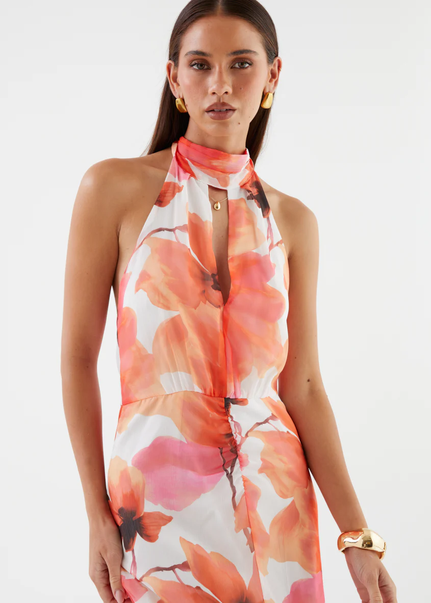 Eternity Maxi Dress - Orange Floral - Image 8