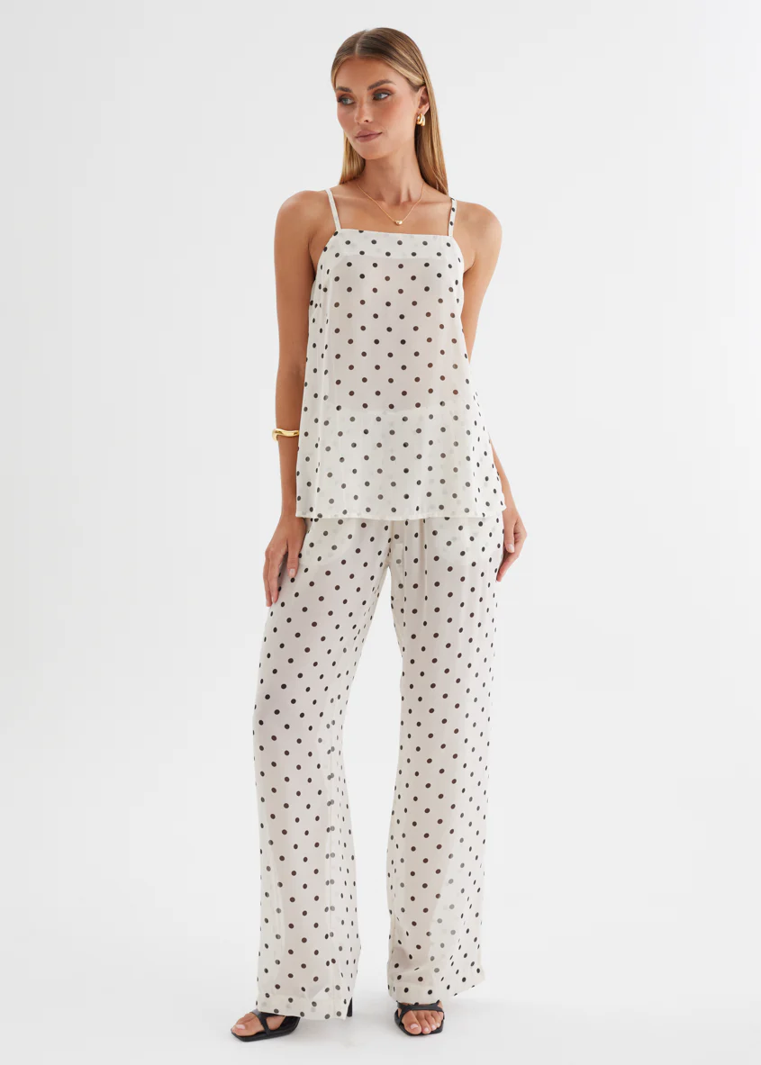 Felecia Cami - Beige Polka Dot - Image 2