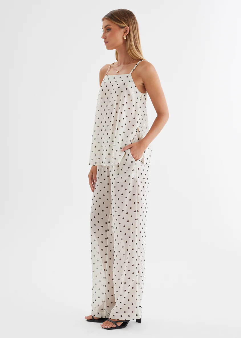 Felecia Cami - Beige Polka Dot - Image 5