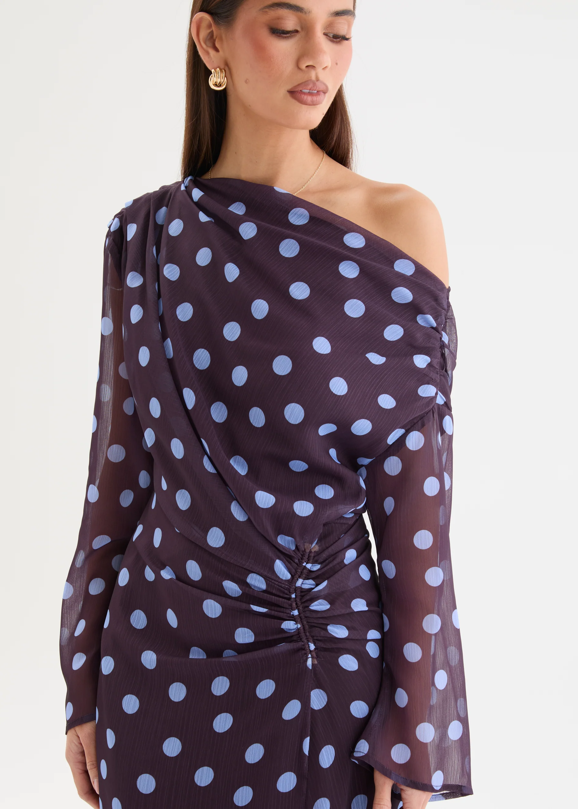 Felicitie Maxi Dress - Blueberry Polka - Image 2