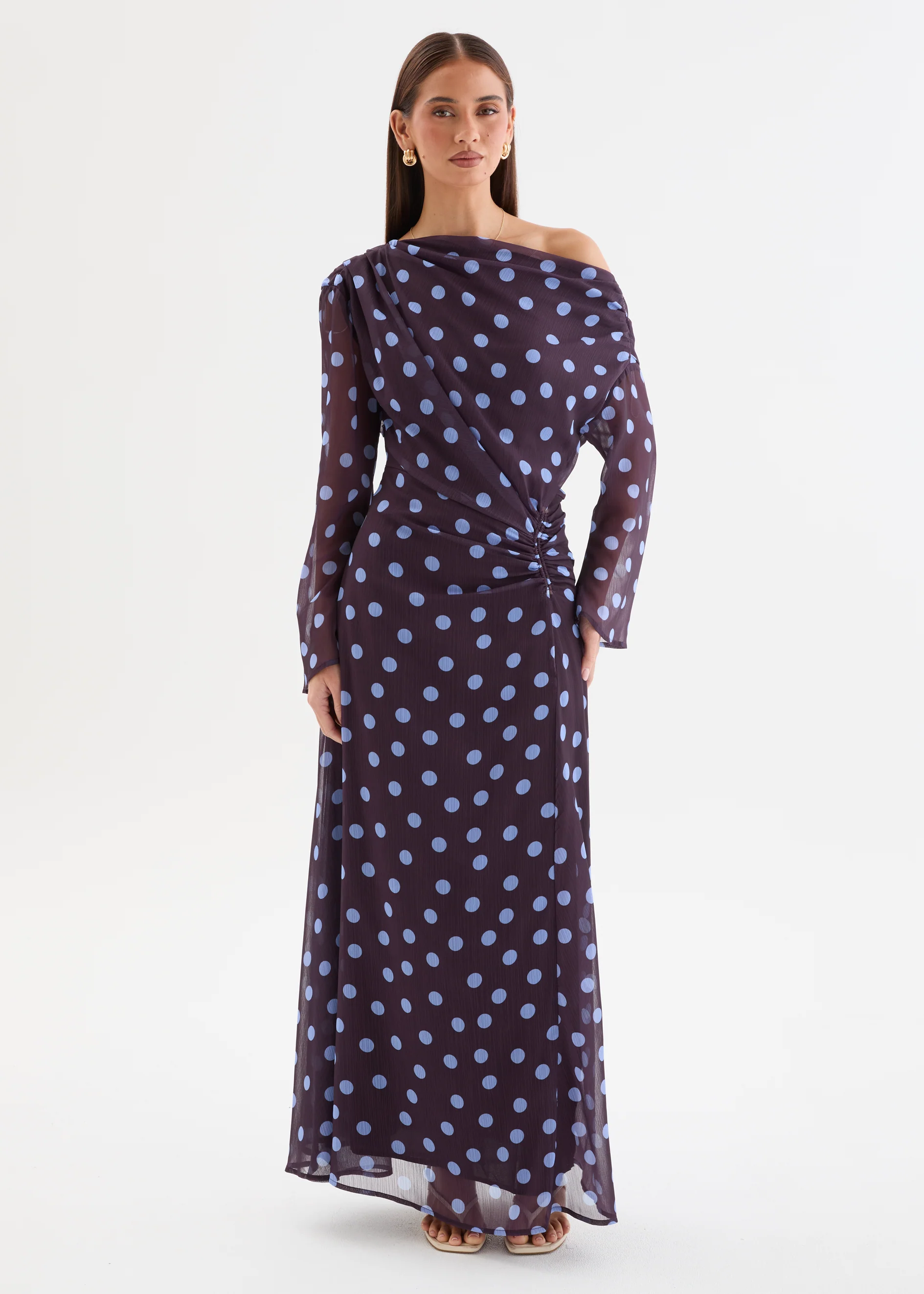 Felicitie Maxi Dress - Blueberry Polka - Image 4