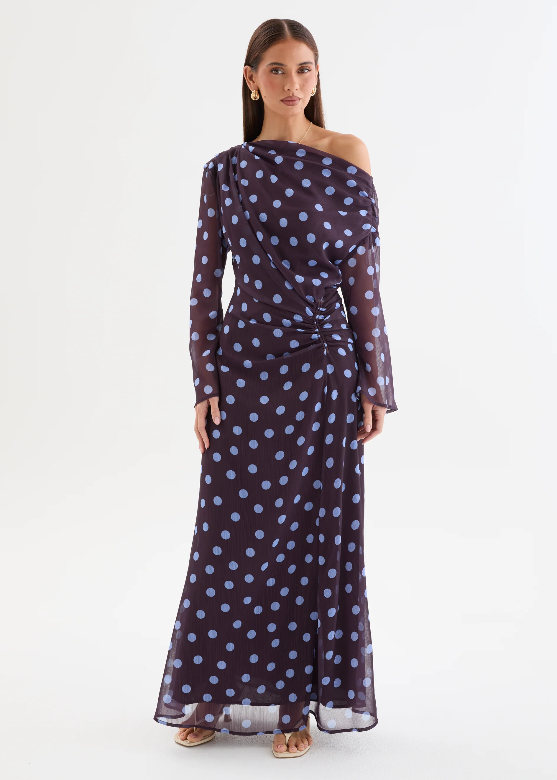 Felicitie Maxi Dress - Blueberry Polka - Image 5