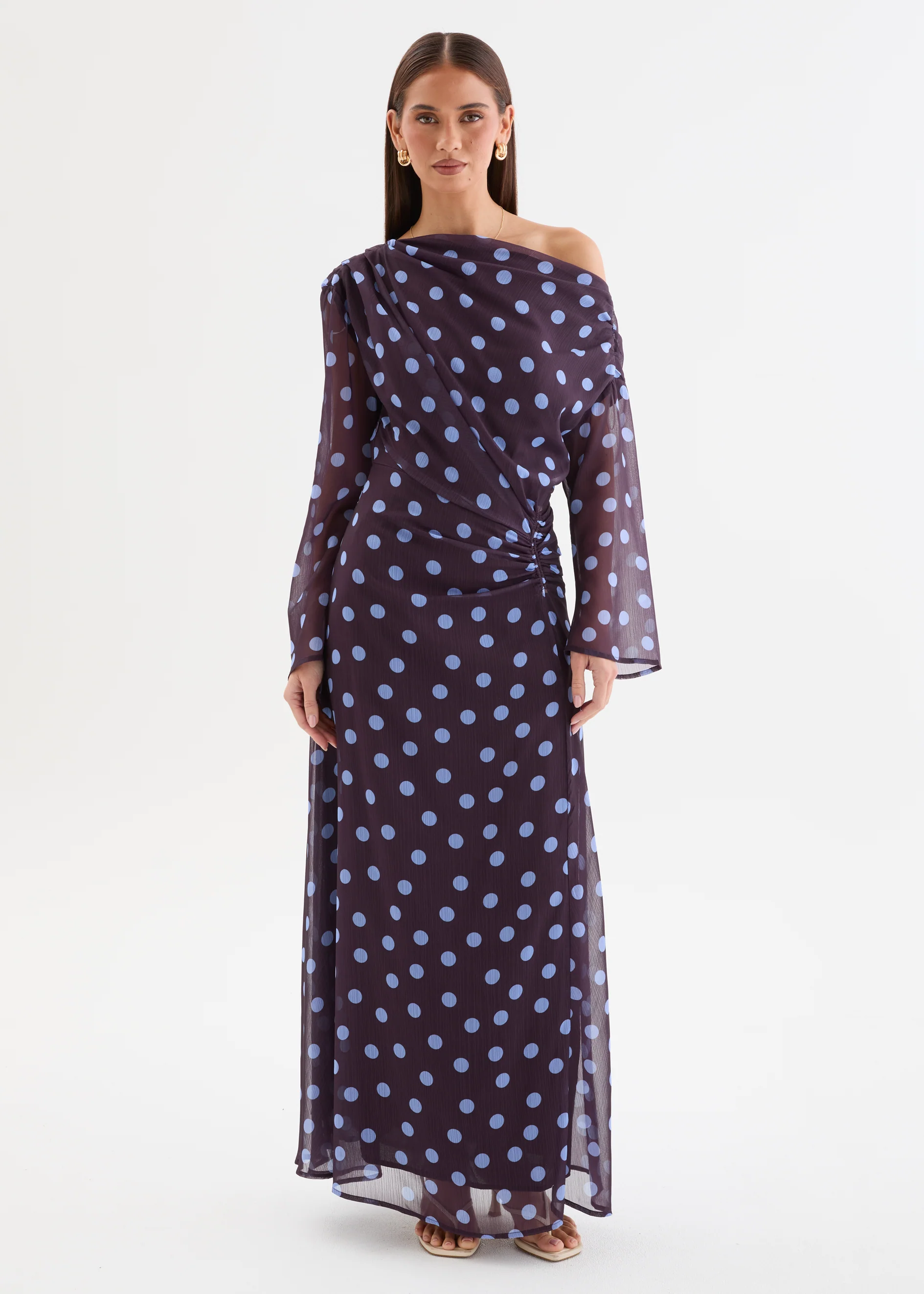Felicitie Maxi Dress - Blueberry Polka - Image 6