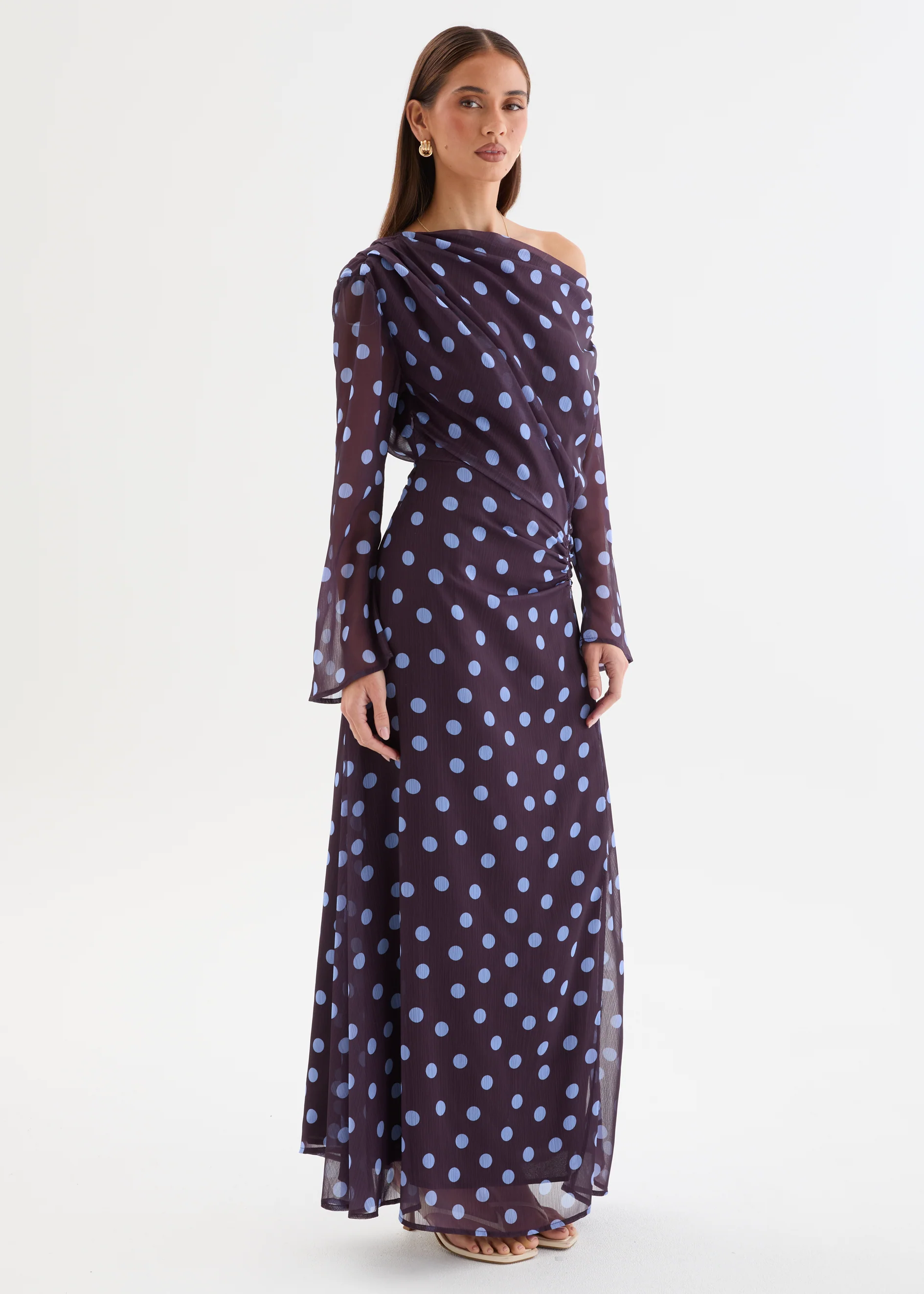 Felicitie Maxi Dress - Blueberry Polka - Image 7