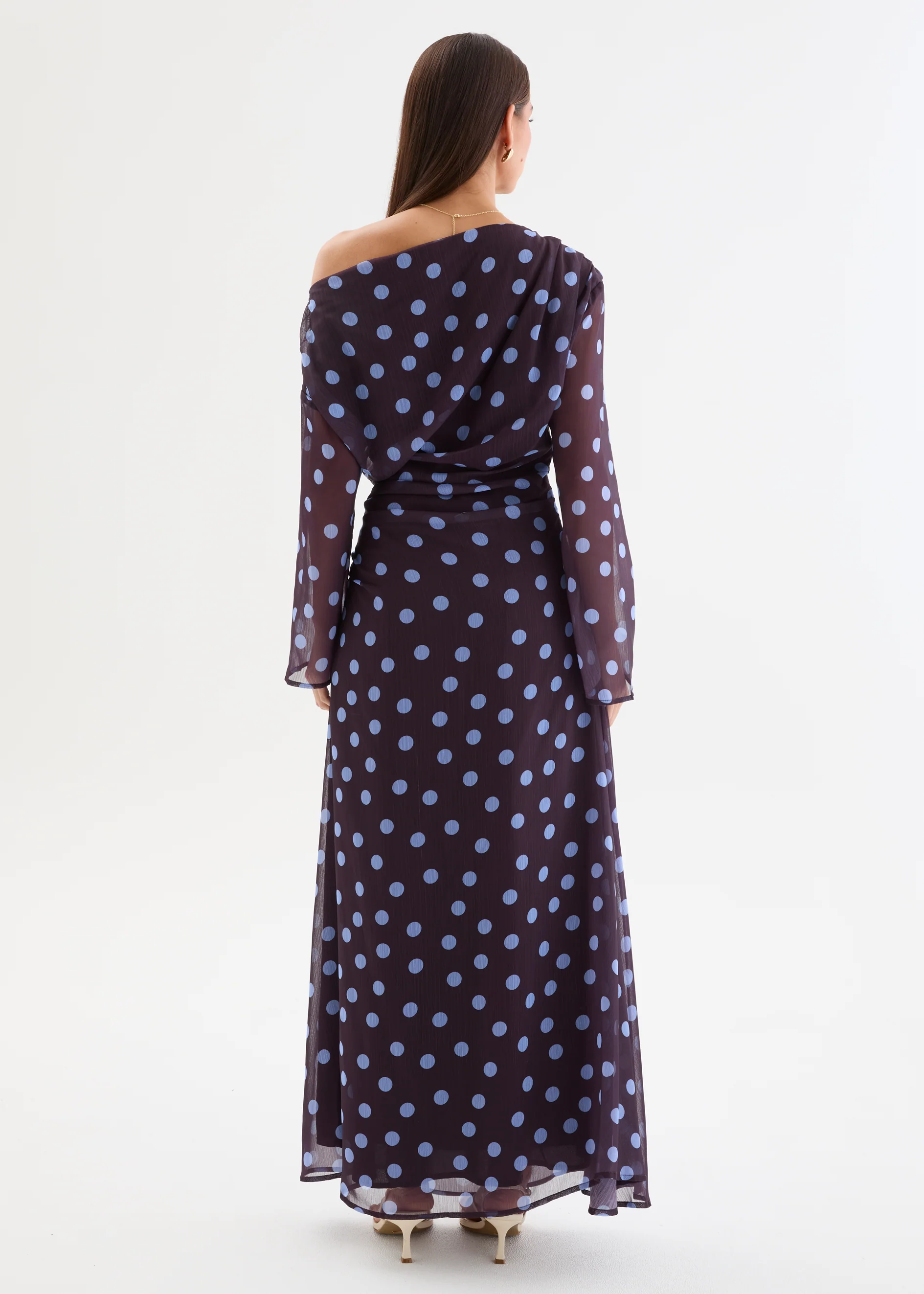Felicitie Maxi Dress - Blueberry Polka - Image 8