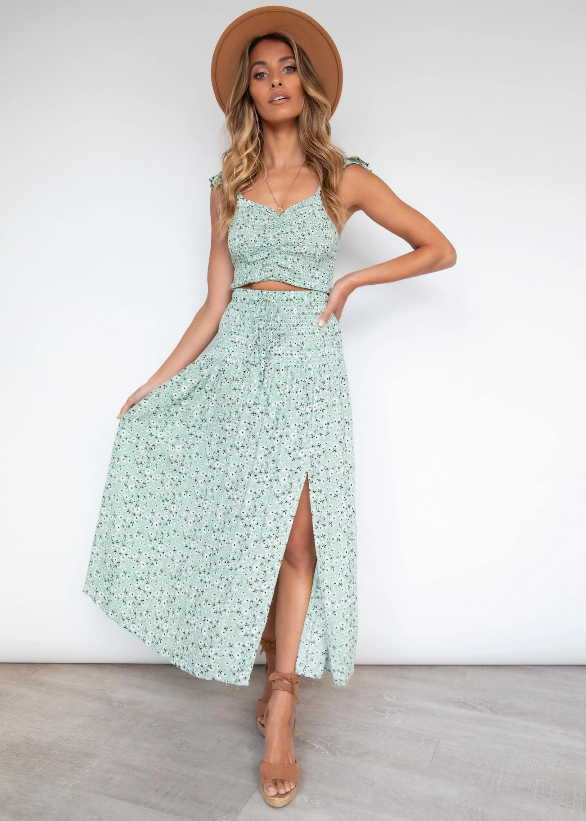 Forbidden Love Crop - Sage Floral - Image 7