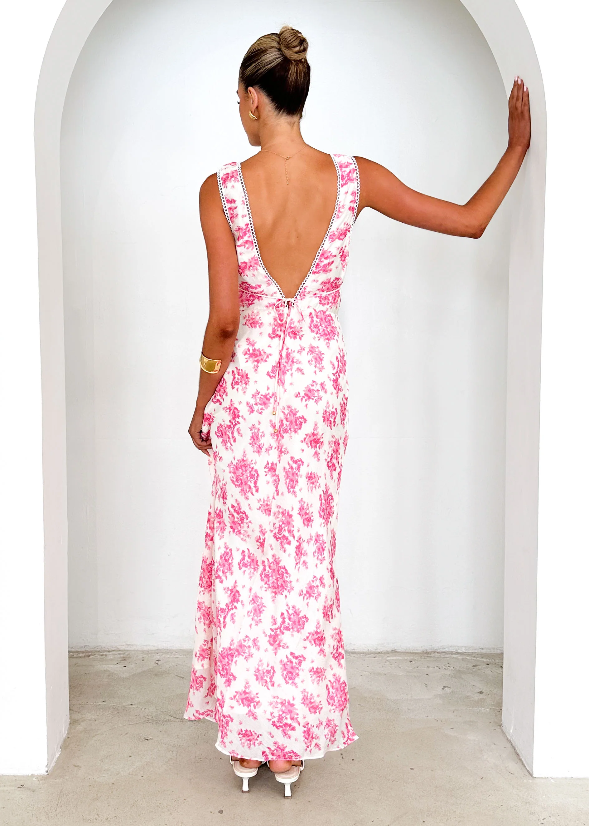Fremont Maxi Dress - Pink Floral - Image 8