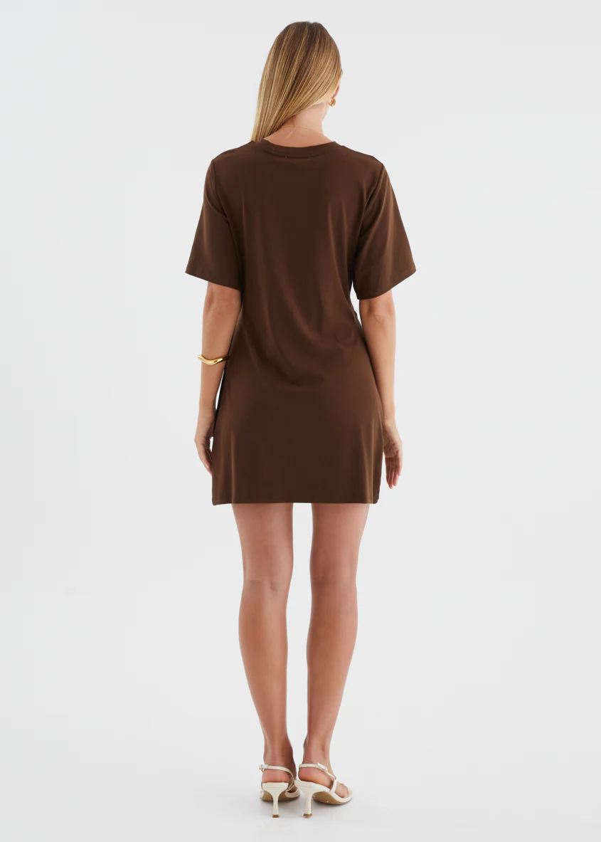 Gabrielle Dress - Chocolate - Image 12