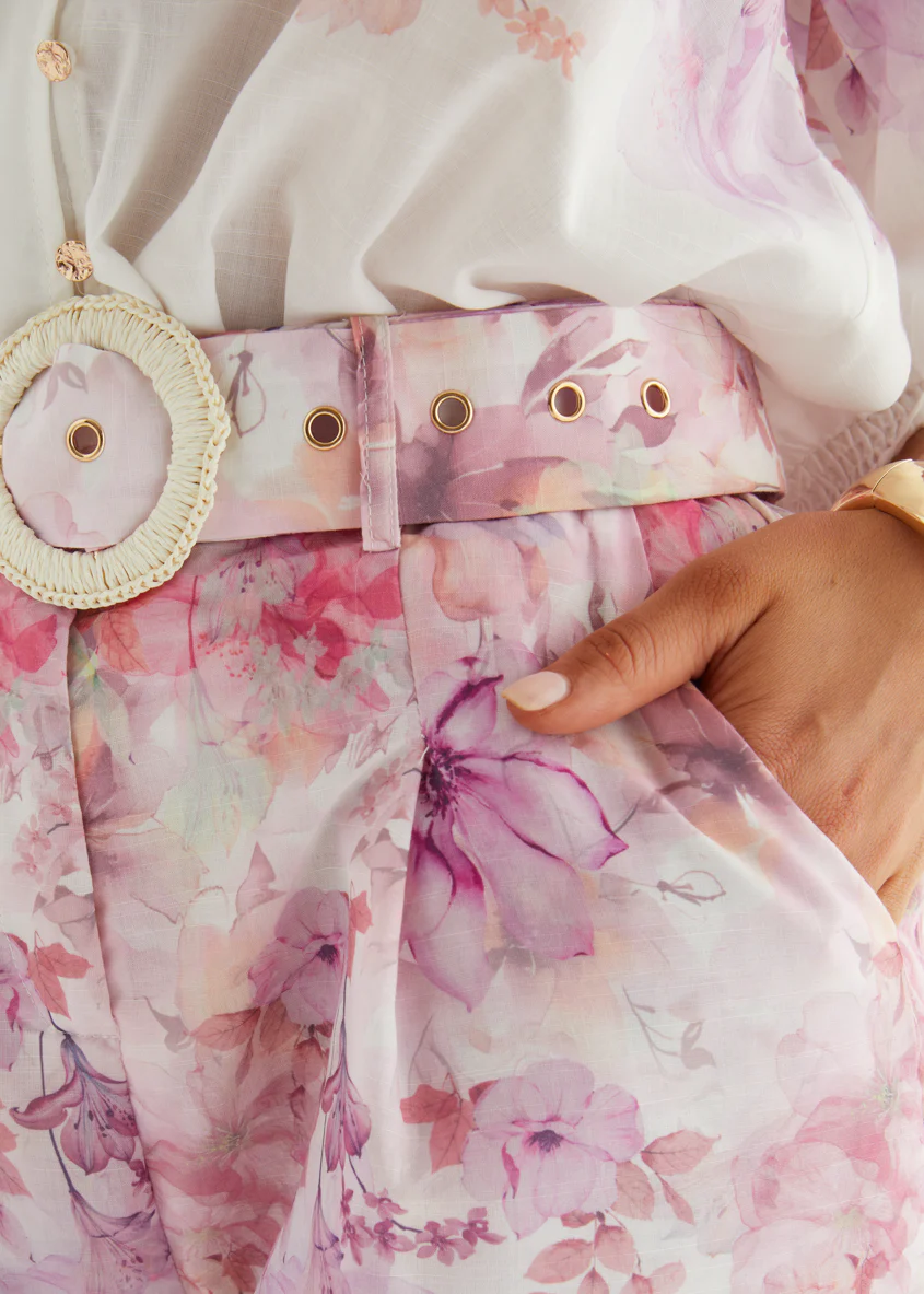 Georgina Shorts - Pink Flowers - Image 8