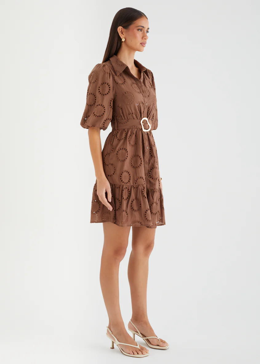 Giannah Dress - Choc Anglaise - Image 5