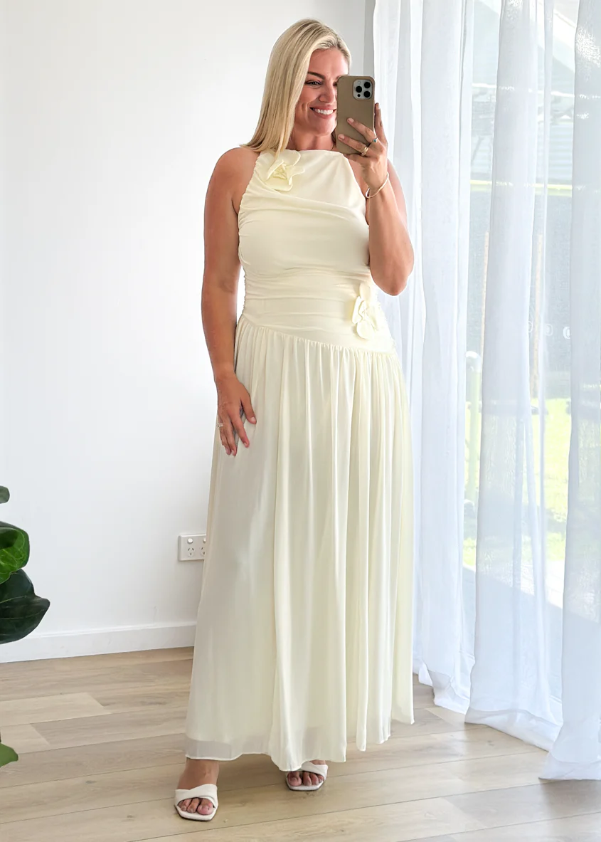 Gillian Maxi Dress - Butter - Image 4