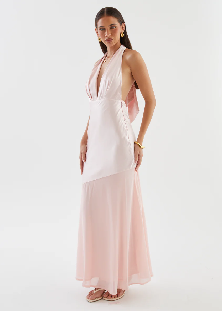 Giovana Halter Maxi Dress - Blush - Image 6