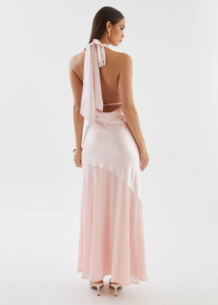 Giovana Halter Maxi Dress - Blush - Image 7