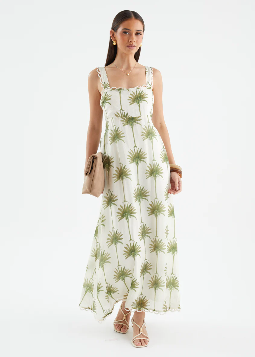 Grayce Maxi Dress - Sage Palms - Image 2