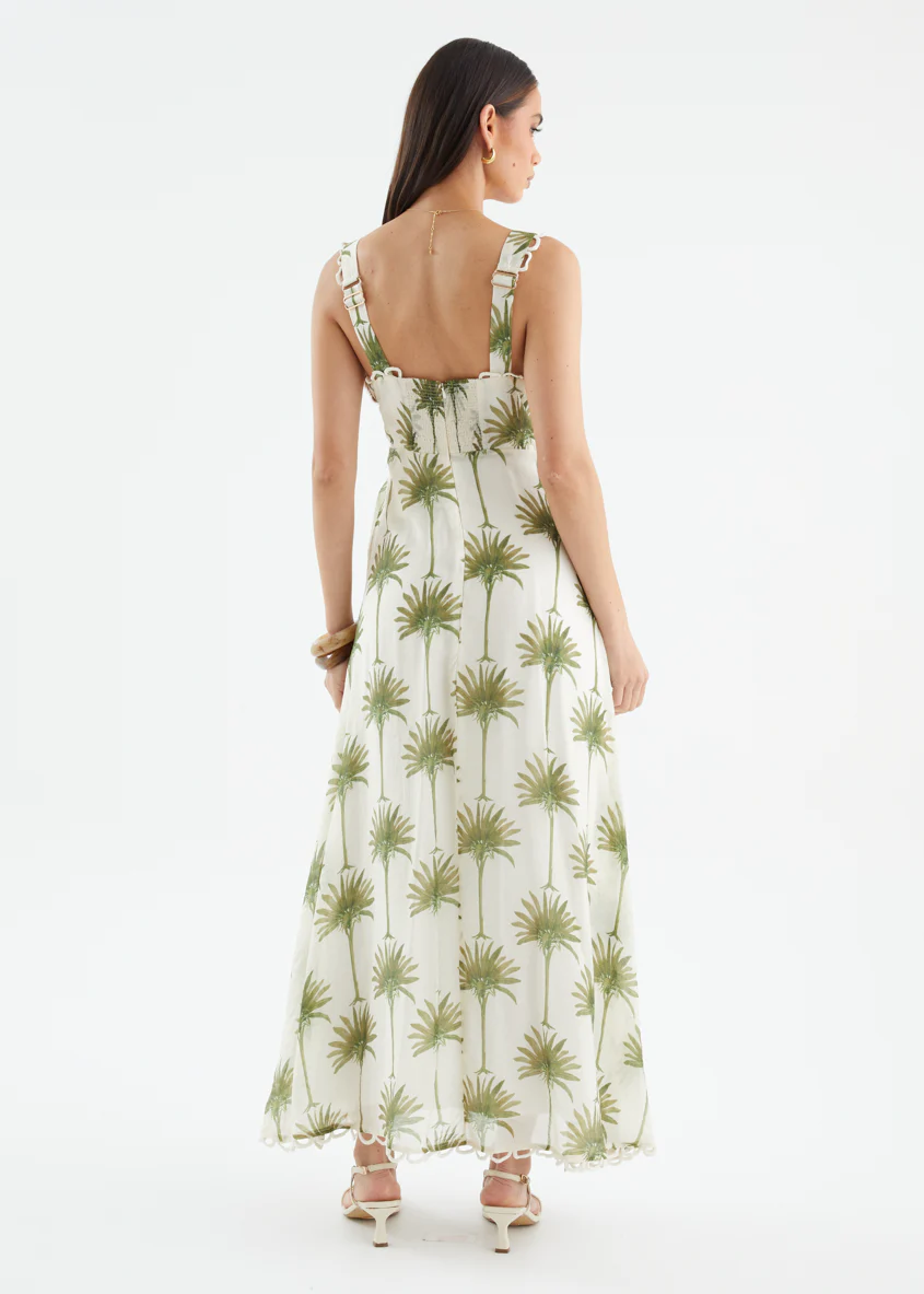 Grayce Maxi Dress - Sage Palms - Image 9