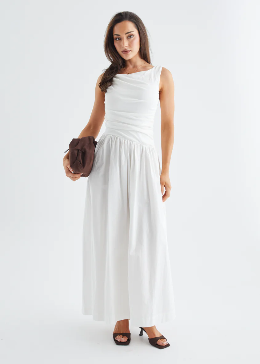 Halina Maxi Dress - Off White - Image 2