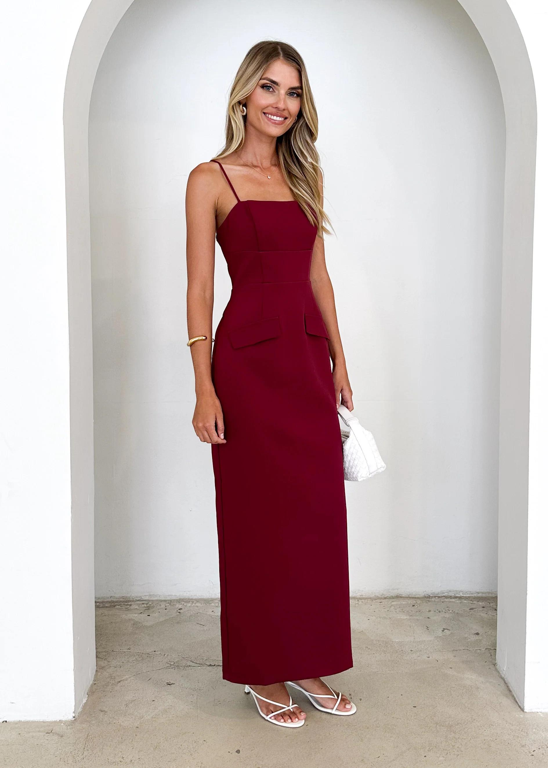 Hansel Maxi Dress - Wine - Image 18