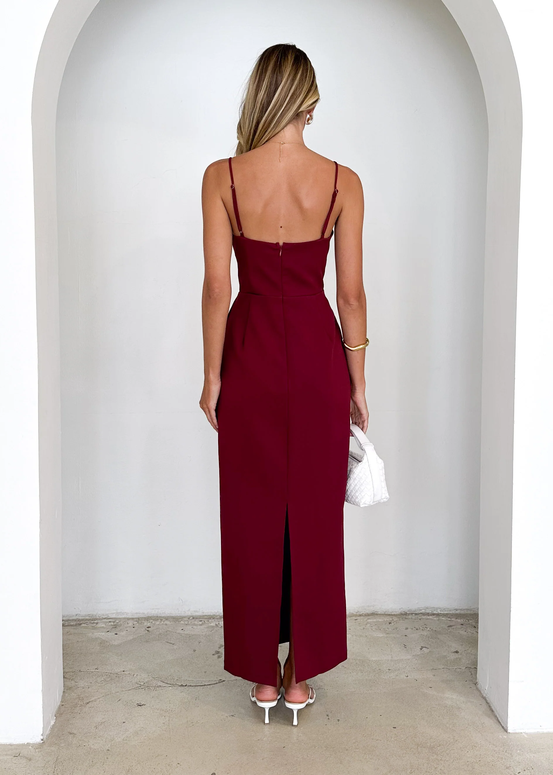Hansel Maxi Dress - Wine - Image 19