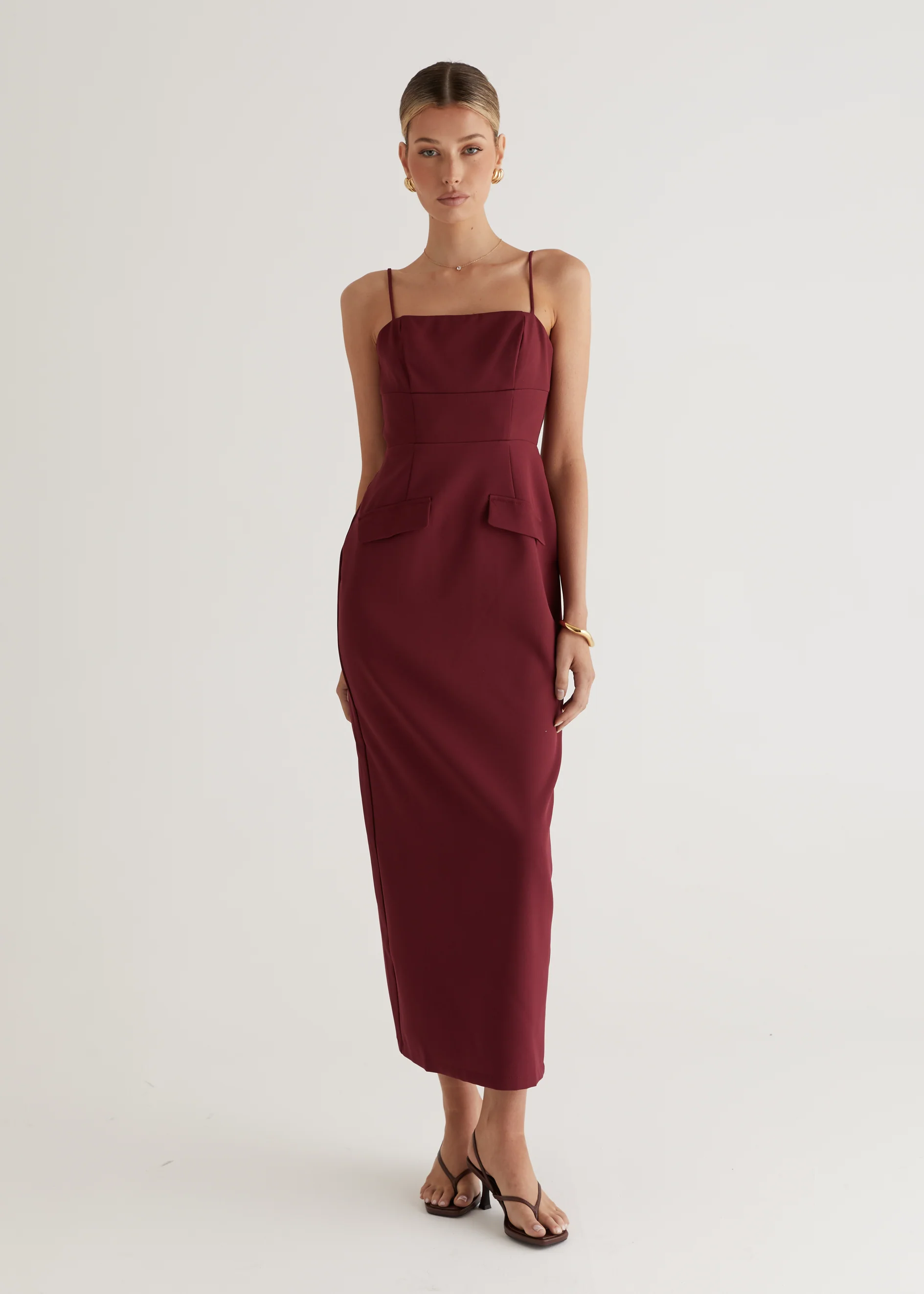 Hansel Maxi Dress - Wine - Image 22