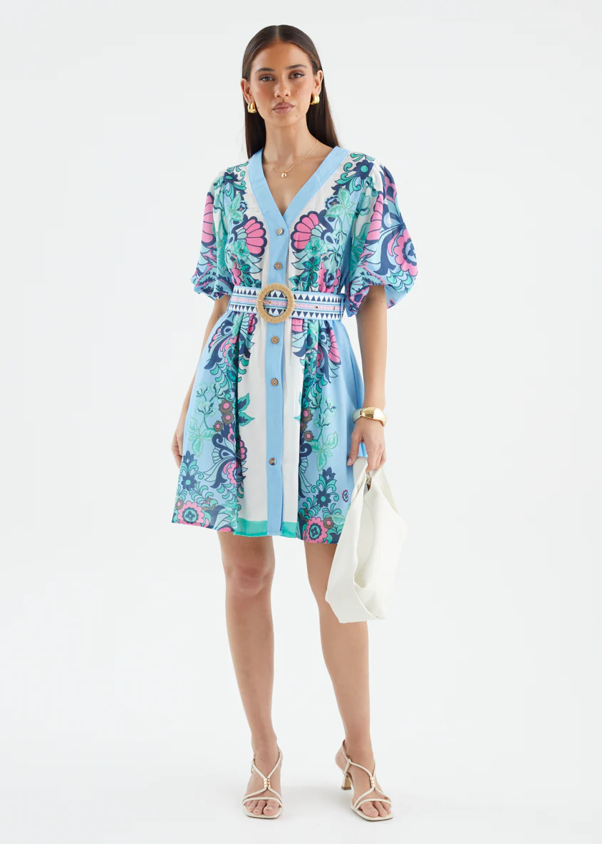 Harietta Dress - Baja Blue - Image 12