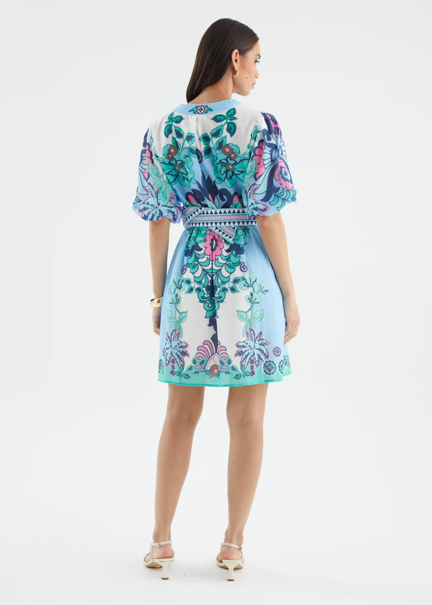 Harietta Dress - Baja Blue - Image 14