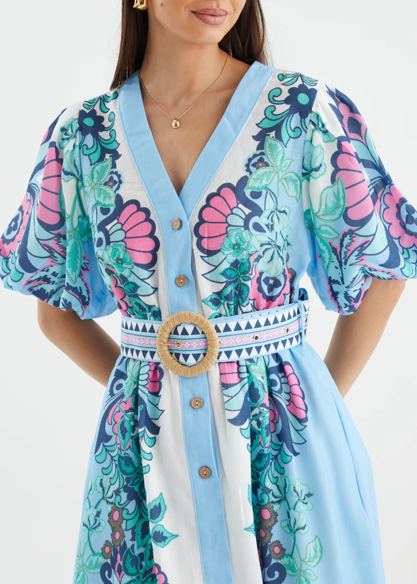 Harietta Dress - Baja Blue - Image 15