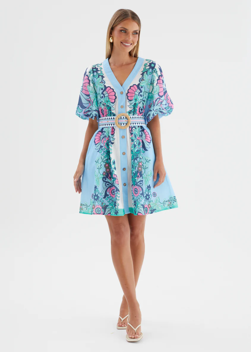 Harietta Dress - Baja Blue - Image 2