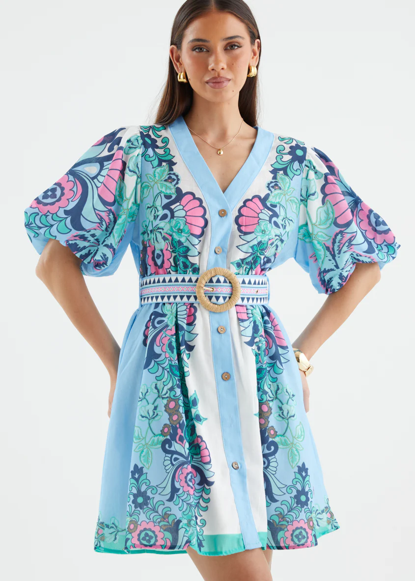 Harietta Dress - Baja Blue - Image 5