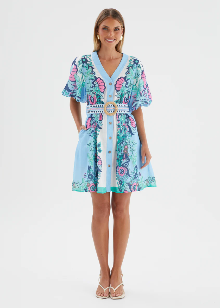 Harietta Dress - Baja Blue - Image 6