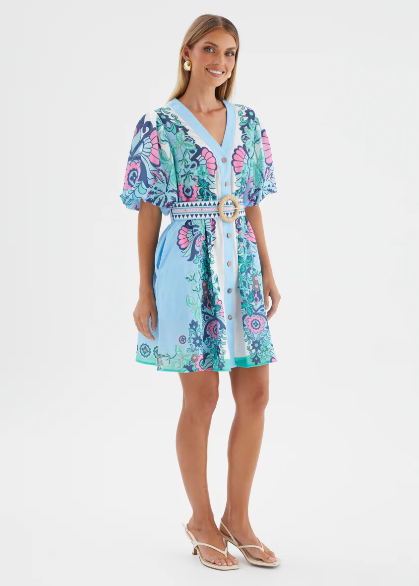 Harietta Dress - Baja Blue - Image 7