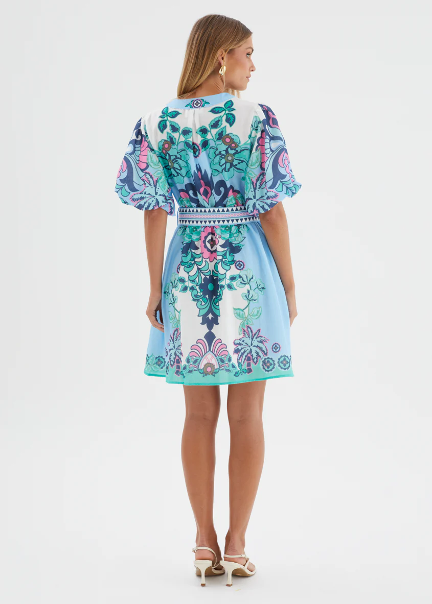 Harietta Dress - Baja Blue - Image 8