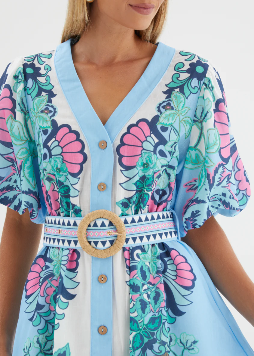 Harietta Dress - Baja Blue - Image 9