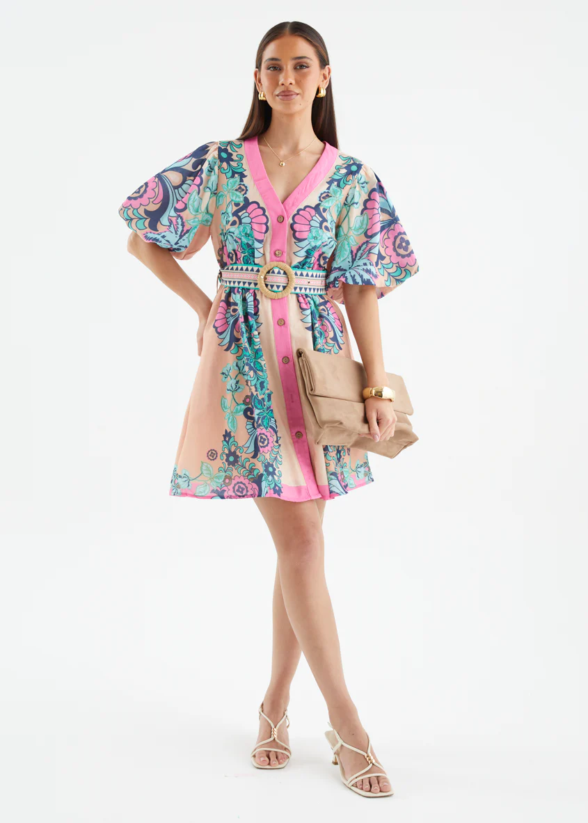 Harietta Dress - Baja Pink - Image 3