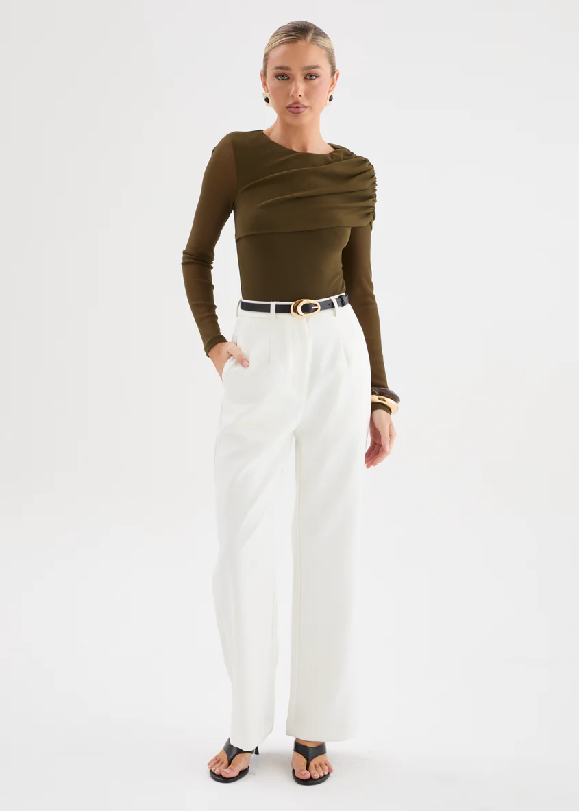 Harlowe Bodysuit - Olive - Image 2