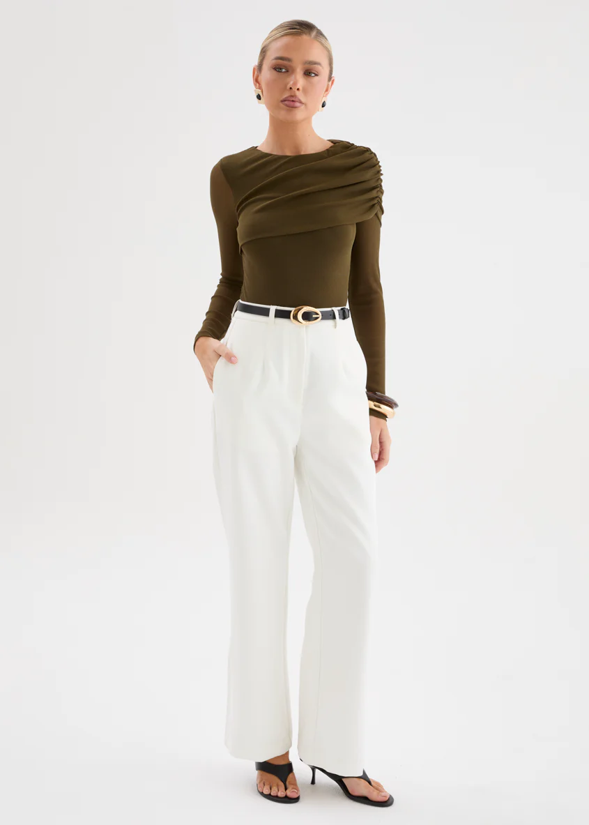 Harlowe Bodysuit - Olive - Image 4