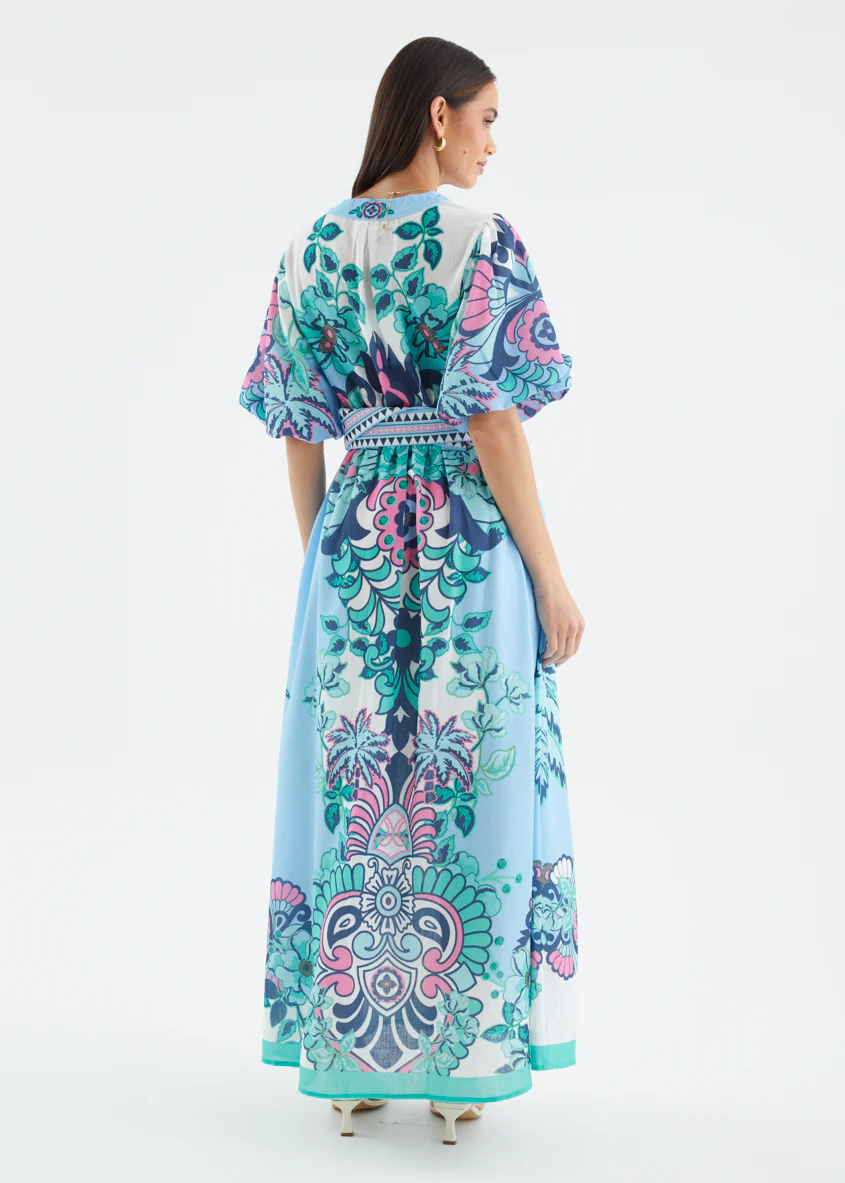 Harris Maxi Dress - Baja Blue - Image 14